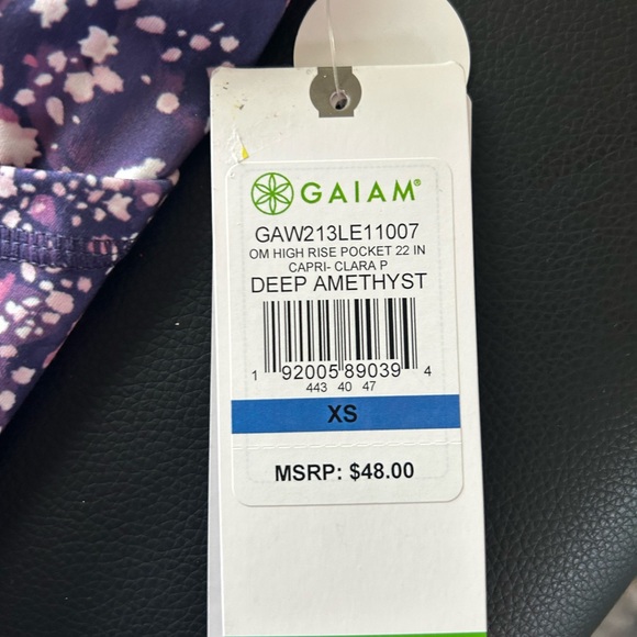 Women’s Gaiam workout legging size XS - Picture 3 of 6